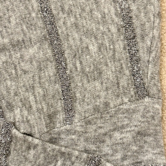 Splendid Grey Sequin Stripe Sweater. Size small. - Picture 2 of 5